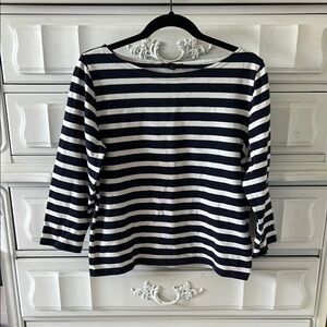 J. Crew Classic Striped Long Sleeve Top